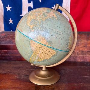 【vintage】地球儀 globe 70s Geo. F. Cram Co., Inc. 店舗什器 antiques アンティーク 古着 US 店舗什器 古道具vintage