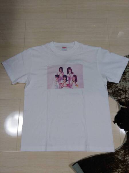 きゅるりんってしてみて tシャツ きゅるして アイドル 島村嬉唄 環やね チバゆな 逃げ水あむ 兎遊たお 初期 白 L