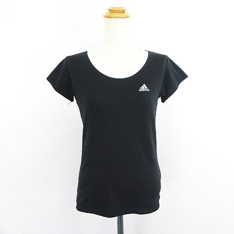 アディダス adidas Tシャツ カットソー 半袖 クルーネック ライン ロゴ