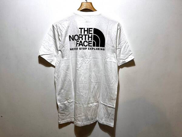 即決 送料無料 新品 正規品 USA限定 The North Face ノースフェイス US-M バックプリント ハーフドーム ロゴ 半袖Tシャツ White