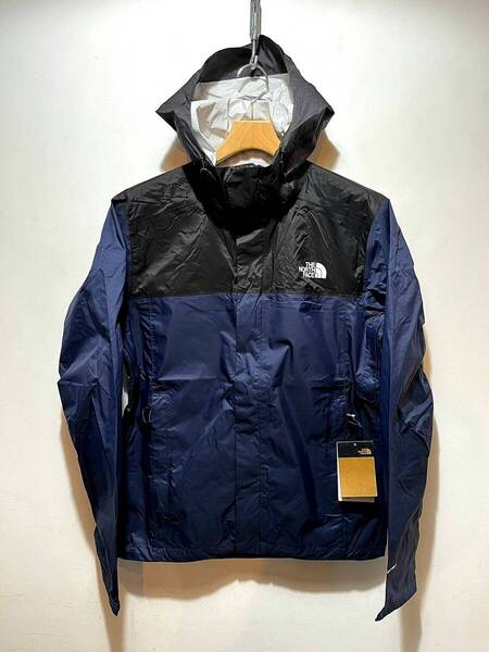 送料無料即決 新品 本物 USA限定 The North Face ノースフェイス US-L ナイロンジャケット ナイロンパーカー VENTURE 2 黒/紺 防水 DRYVENT