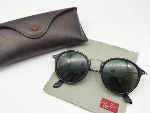 美品 Ray-Ban レイバン サングラス RB2447-F ケース付き アイウェア 送料無料