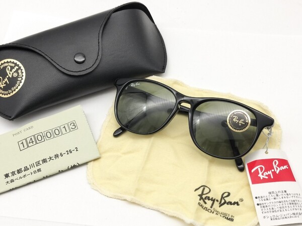美品 Ray-Ban レイバン サングラス ブラック B&L ボシュロム W1937 ケース付き