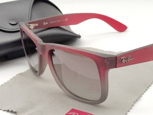 Ray-Ban サングラス JUSTIN ジャスティン レッド ケース付き
