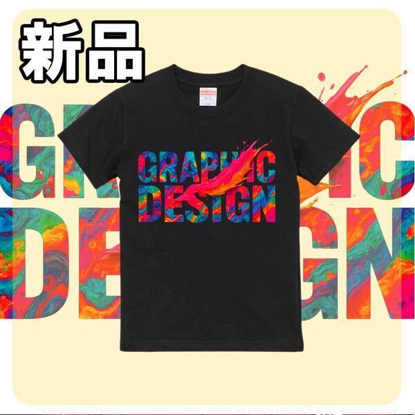 【大人気につき在庫わずか!次入荷未定!最終値下げ!新品未使用】 メンズ Tシャツ 半袖 カラフル ブラック L 【IOD0480022L】