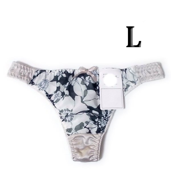 ※新着【L】TB349 Tバック　レディスショーツ　Ｌ：92～100cmベージュ