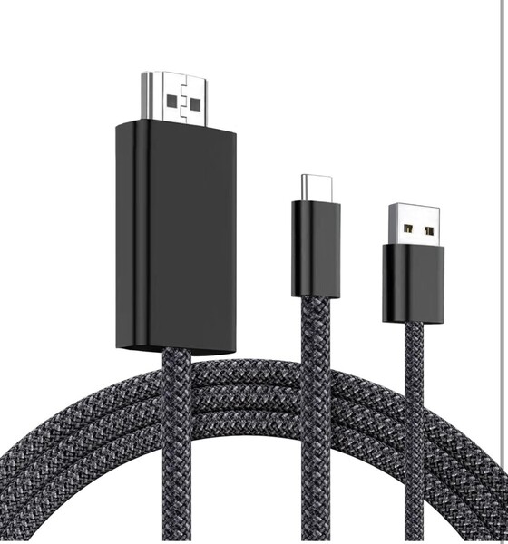 Type C to HDMI 変換ケーブル 【充電しながら使える・4K@60Hz】 1.8M Type C HDMI変換アダプタ 4K映像出力 Thunderbolt 3/4 AV交換アダプタ