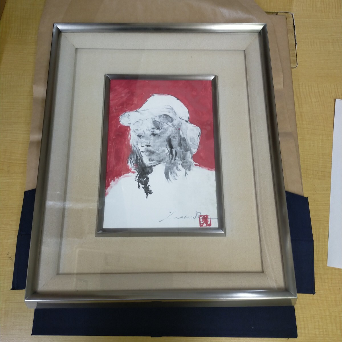絵画 デッサン リトグラフ 野村義照 日本画家