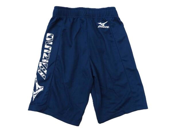 H-216-3 新品 Mizuno ミズノ ハーフパンツ ジュニア キッズ スポーツ【140】薄手 ドレスネイビー×ホワイト 品番 32JDAC5591