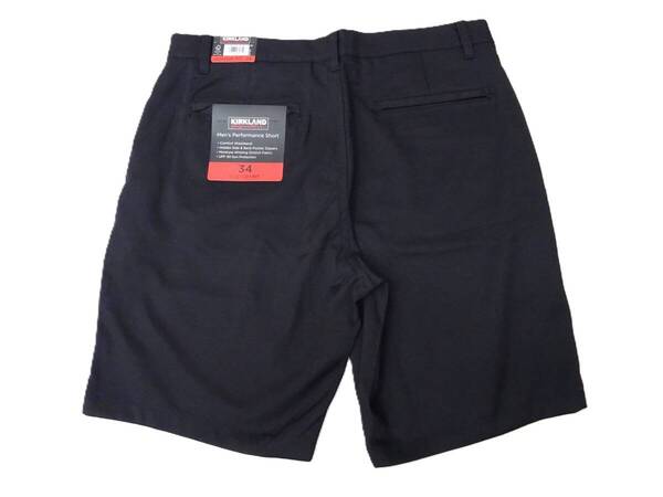 H-013-9 新品 Kirkland カークランド メンズ ショートパンツ 【サイズ34】 ブラック