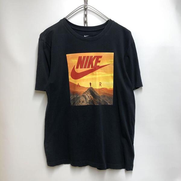 NIKE 半袖Tシャツ 登山 アウトドア キャンプ ブラック メンズM