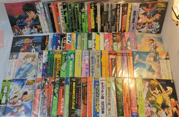 アニメ系LP89枚セット 山下毅雄 渡辺宙明 菊地俊輔 大野雄二 羽田健太郎 井上鑑 渡辺岳夫 東海林修 佐藤勝 乾裕樹 他
