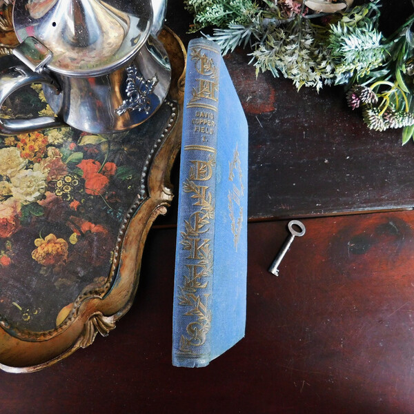 レア*゜+ 1927年 デヴィッド・コパフィールド ディケンズの洒落た表紙付き古書 チェコ アンティーク ヴィンテージ本 洋書