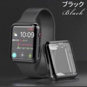 Apple Watch カバー ソフトケース ブラック 38mm