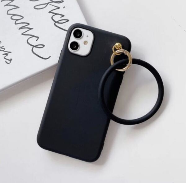 iPhone12 mini ブレスリングホルダー付きiPhoneケース ブラック