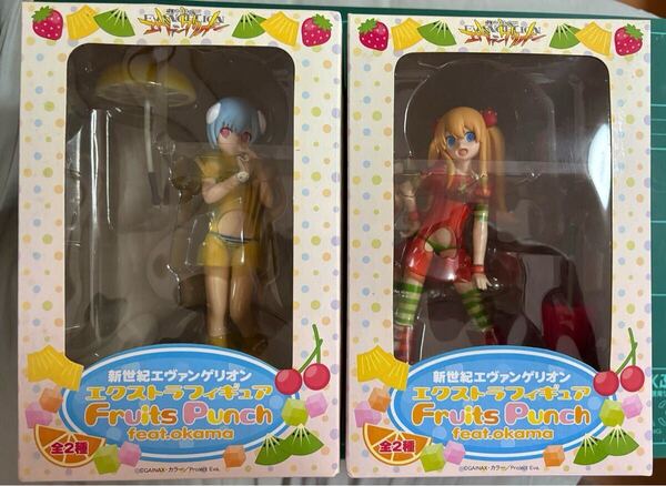 セガ エヴァンゲリオン エクストラフィギュアFruits Punch feat.okama /綾波レイ★ アスカ 2体セット