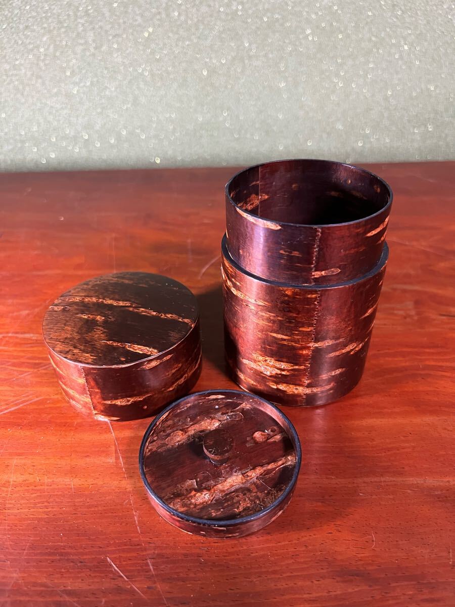 2025年最新】Yahoo!オークション -桜皮細工茶筒の中古品・新品