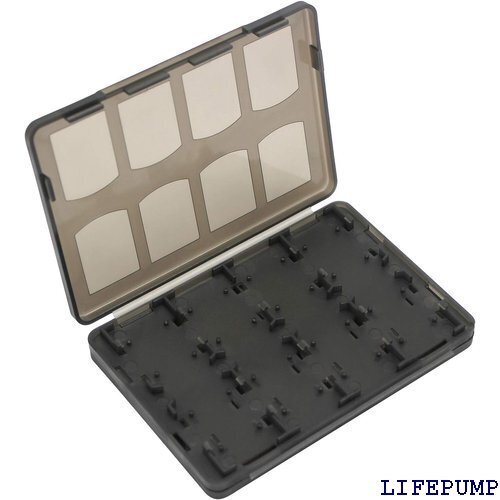 OSTENT 収納ボックス 18in1 ゲームメモリー ードケース Sony PSVita PSV用 Black 7846