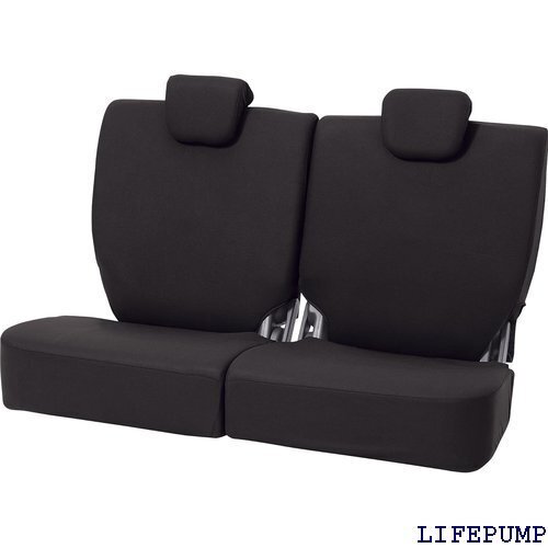 ボンフォーム BONFORM シートカバー カラードカ 後席単品 ケイリヤブンカツ ブラック 4055-27BK 8224