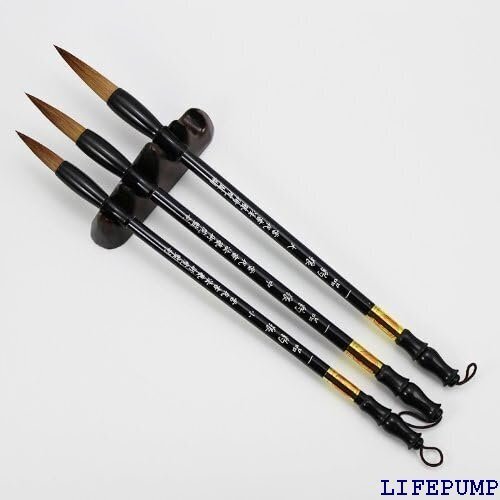 書道毛筆 大中小 3本セット イタチ毛 T19-03 8278