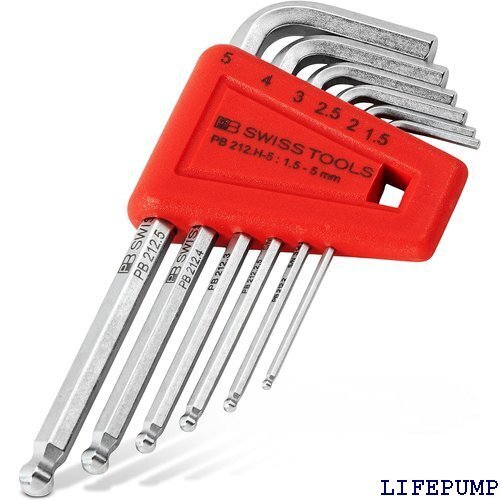 PB SWISS TOOLS ピービースイスツールズ H-5CN ボール付六角棒レンチセット 212H-5CN 8502
