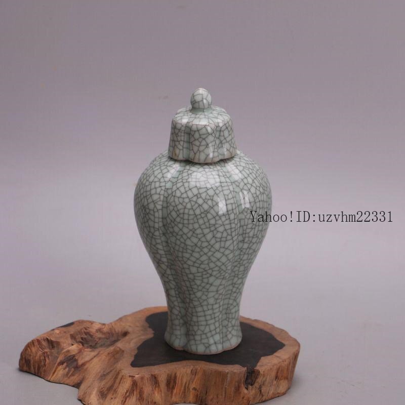 宋官窯汝窯双耳賞瓶 装飾品 現代工芸品 美術品 置物 - メルカリ