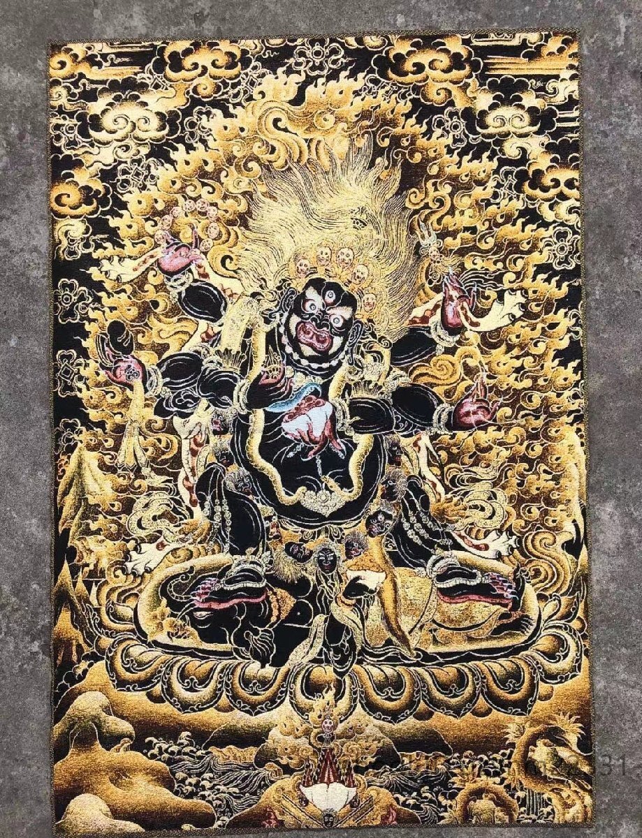 Amazon.co.jp: 仏教美術 仏画 600mm × 900mm チベット タンカ