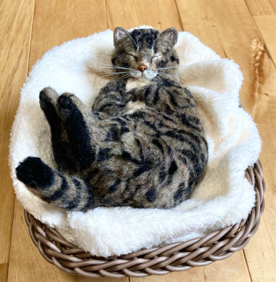 Yahoo!オークション -「羊毛フェルト 猫 キジトラ」の落札相場
