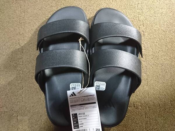 【送料無料】【未使用】adidas アディダス ZNSORY SANDAL U 25.5cm サンダル ブラック JR3122 ゼンソリー サンダル