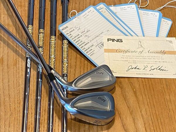 送料込 PING i210 アイアンセット 6本 ワンオーナー メーカー純正カスタム DG95 S200 #5~9・W