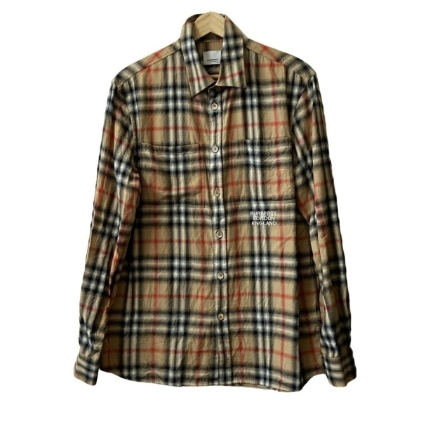 BURBERRY (バーバリー) 綿100％ チェック柄 長袖 シャツ