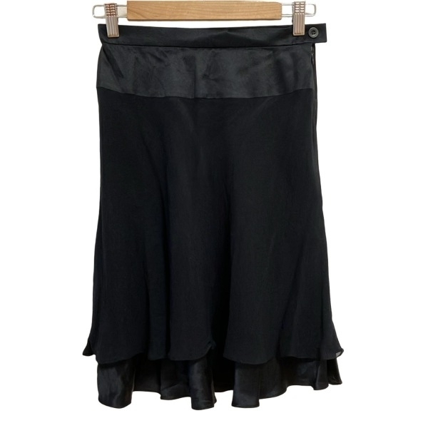 【エスカーダ】美品✨️ESCADAウール100%スカートフォーマルオフィス 黒38 エスカーダ】ESCADAウール100%スカートフォーマルオフィス上質黒38