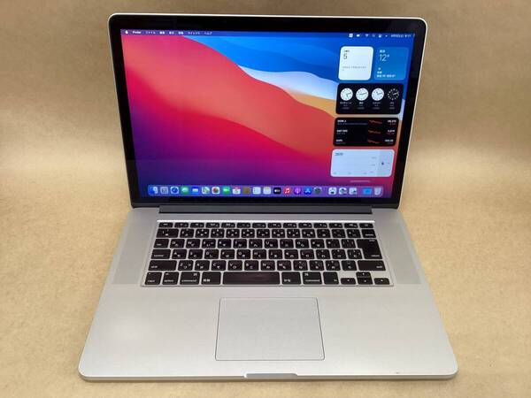 【2503259186-1】MAC+WINDOWSインストール済 APPLE MACBOOKPRO CI7-2200 CI7(4770HQ)-2.2GHZ 15.4in 16GB 256GB A1398 BIGSUR11.4 MID2015