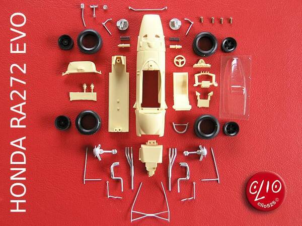 ★送料無料!1965年ホンダF1初優勝マシン HONDA RA272 Evo 【上級者限定ガレージキット・未組立】