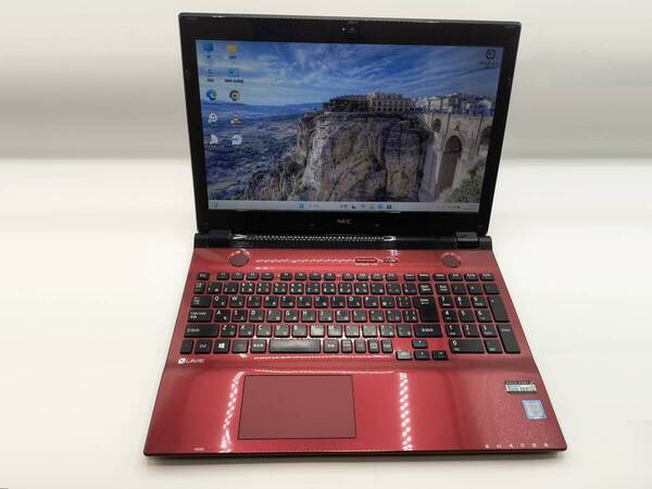 NEC Lavie NS350/C 人気の赤★ノートパソコン ブルーレイ SSD500GB メモリ8GB Webカメラ Bluetooth