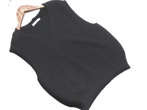 COMME CA COMESA Ламе трикотажная жилетка размер 9/черный ■◇ ☆ fdc4 Женская