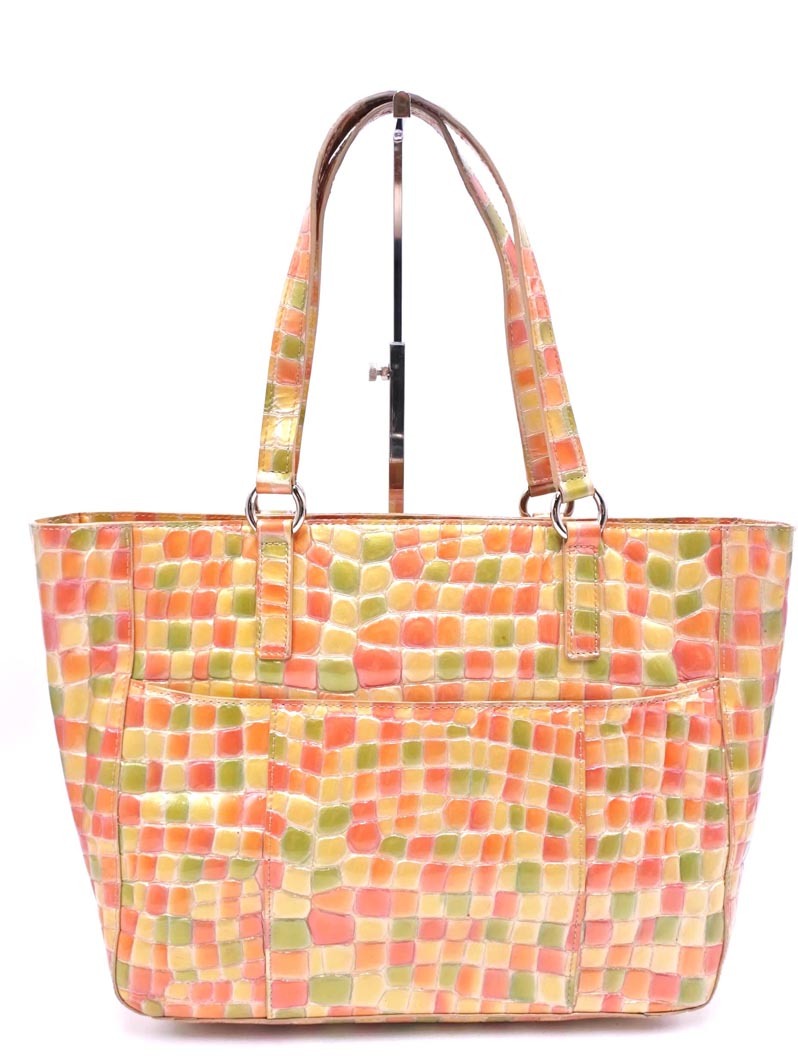 新品⭐︎タグ付COCCO FIORE クロコダイル風ハンドバッグ