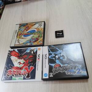 ◯DS ポケットモンスター ブラック2 ブラック ポケモンレンジャー 3DS ポケットモンスターY ブラックプレイ時間728:52◯