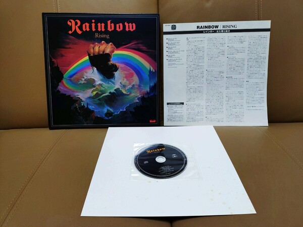 ★レインボー Rainbow★虹を翔る覇者 Rising★でかジャケCD★台紙汚れあり★中古