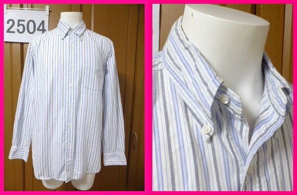 送料無料★MAKER'S SHIRT KAMAKURA・長袖シャツ 16-33・1/2 41-85 実寸L 400MADISONボタンダウン 鎌倉シャツメーカーズシャツカマクラ