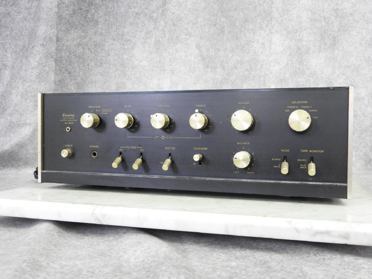 SANSUI・AU－666（プリメインアンプ）修理記① | たもつ
