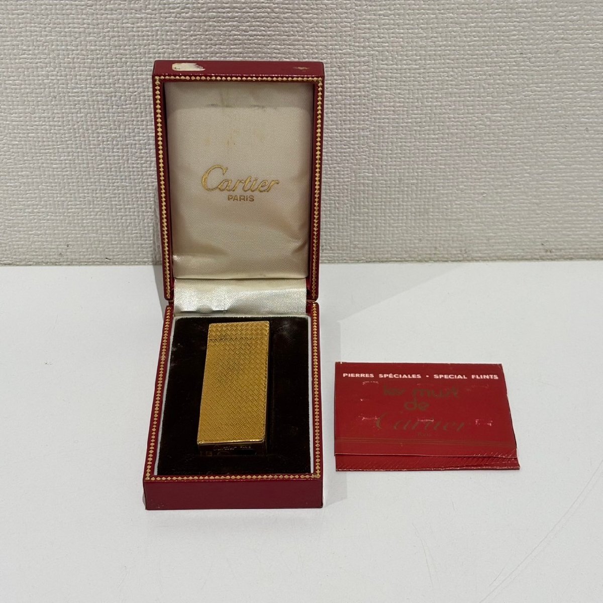 ジャンク品】Cartier/カルティエ ガスライター 喫煙具 煙草