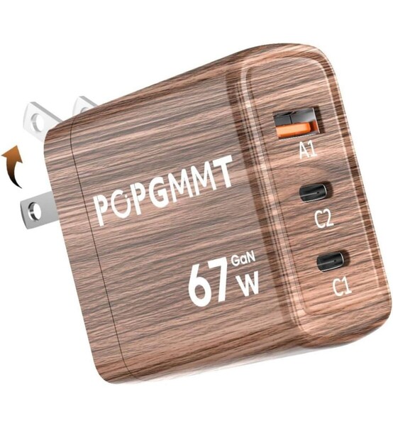 67W 充電器 type-c PD 充電器超軽量極小型・三台同時 急速充電器