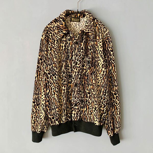 LEVI’S VINTAGE CLOTHING レオパード柄 ベロアジャンパー ブルゾン カーディガン 豹柄 リーバイスヴィンテージクロージング