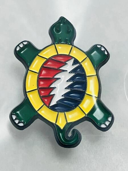 新品 送無★☆ピンバッジ グレイトフル デッド Grateful Dead 亀☆★ジョジョ 洋楽 ジャズ サイケ ロック カントリー グレイトフルデッド