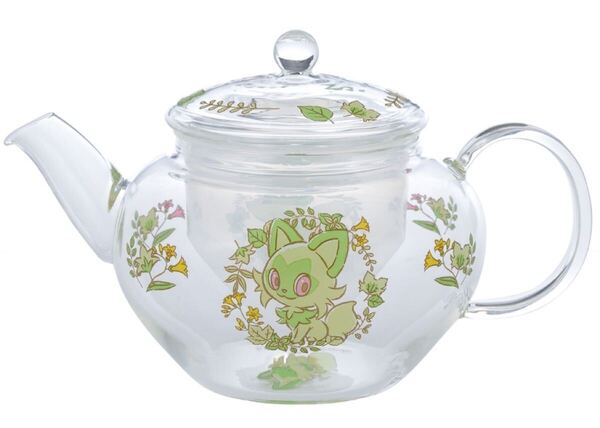 新品 ガラスポット にゃ!にゃにゃ! ニャオハ! / ポケットモンスター ポケモンセンター ポケセン オンライン グッズ 食器 ティーポット