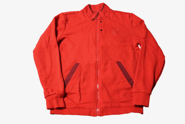 PUMA プーマ フェラーリ Ferrari ニットジャケット ジップアップ レッド S