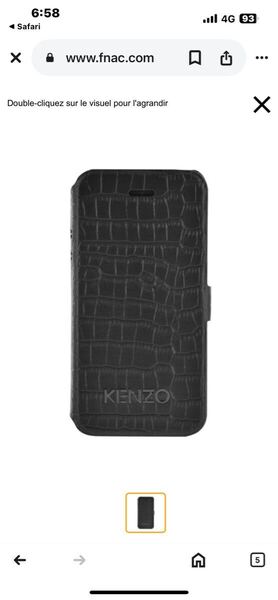e523 KENZO paris【iPhone 4/4S 対応バックカバーケース】クロコダイル柄