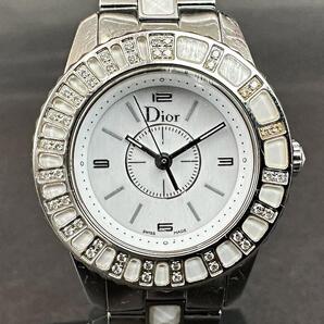 Dior クリスチャンディオール ダイヤ 腕時計 クォーツ CD112113-V