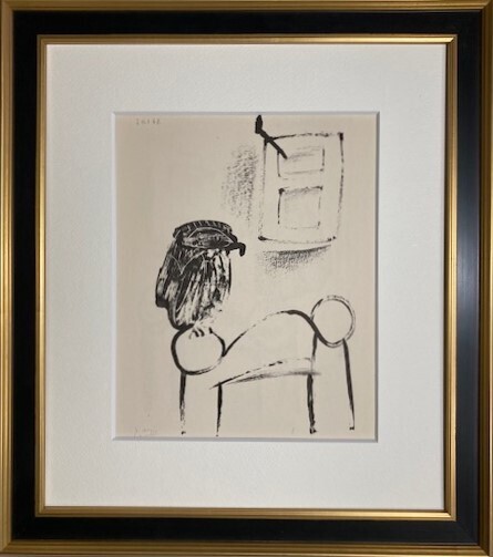 【特価】 ≪ パブロ・ピカソ ≫ リトグラフ【石版画】 THE BLACK OWL 1947年 PABLO PICASSO